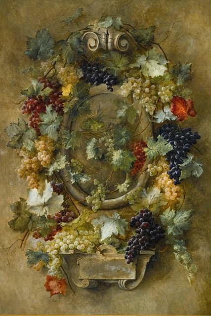 Joseph-Eugène Gilbault - Composition aux raisins de France
