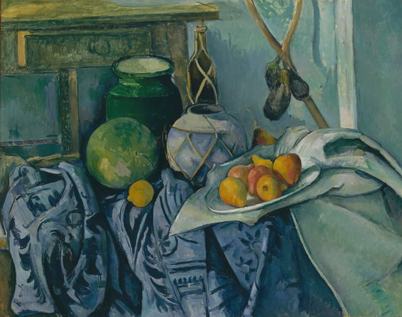 Paul Cézanne - Still Life with a Ginger Jar and Eggplants