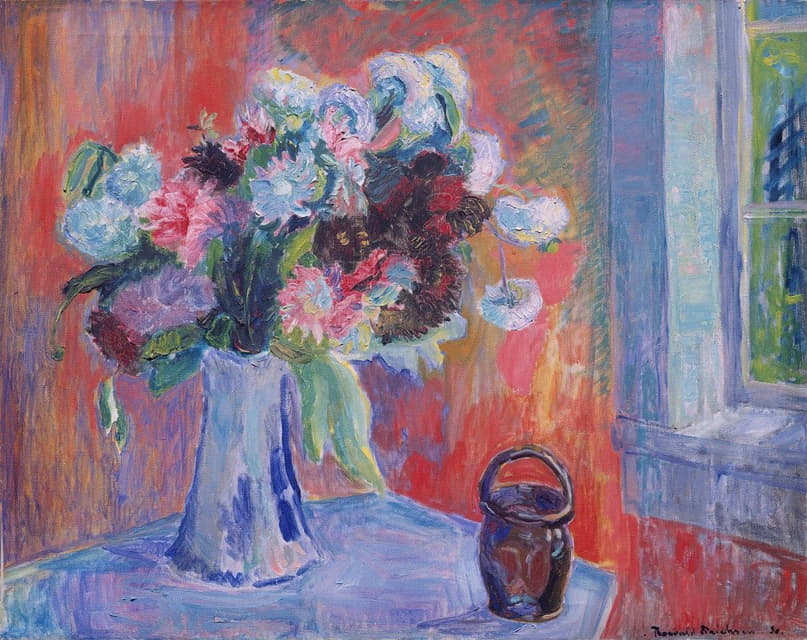 Thorvald Erichsen - Flower Vase in red Interior