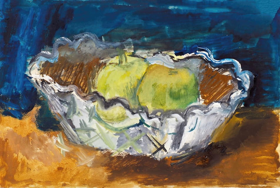 Vera Mikhailovna Ermolaeva - Apples in a Bowl