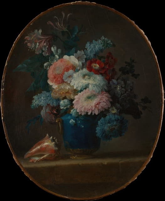 Anne Vallayer-Coster - Vase of Flowers and Conch Shell