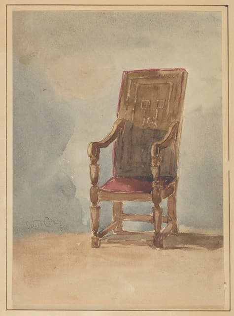 David Cox - Study of an Antique Armchair