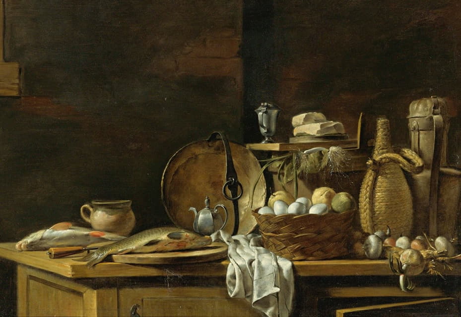 Nicolas-Henri Jeaurat de Bertry - Kitchen Table Still Life