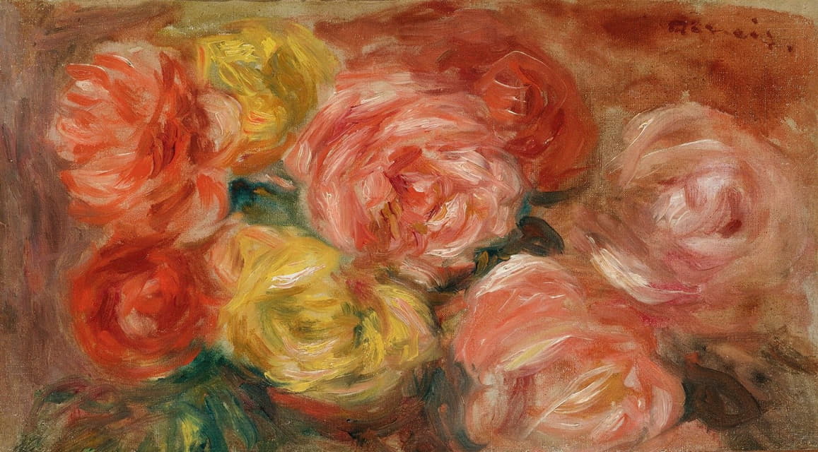 Pierre-Auguste Renoir - Nature Morte Aux Roses