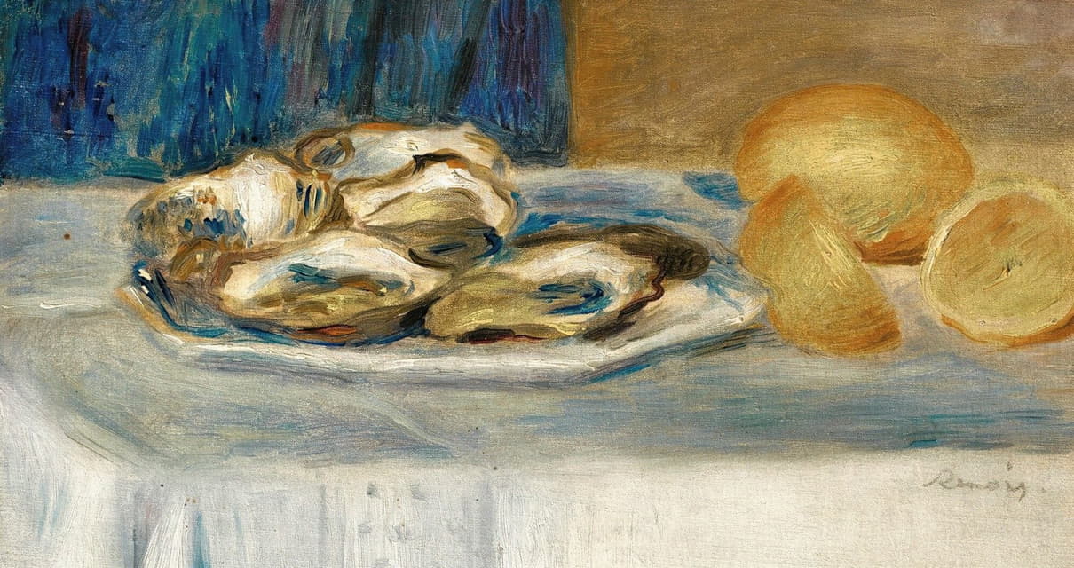 Pierre-Auguste Renoir - Nature Morte Aux Citrons Et Aux Huïtres