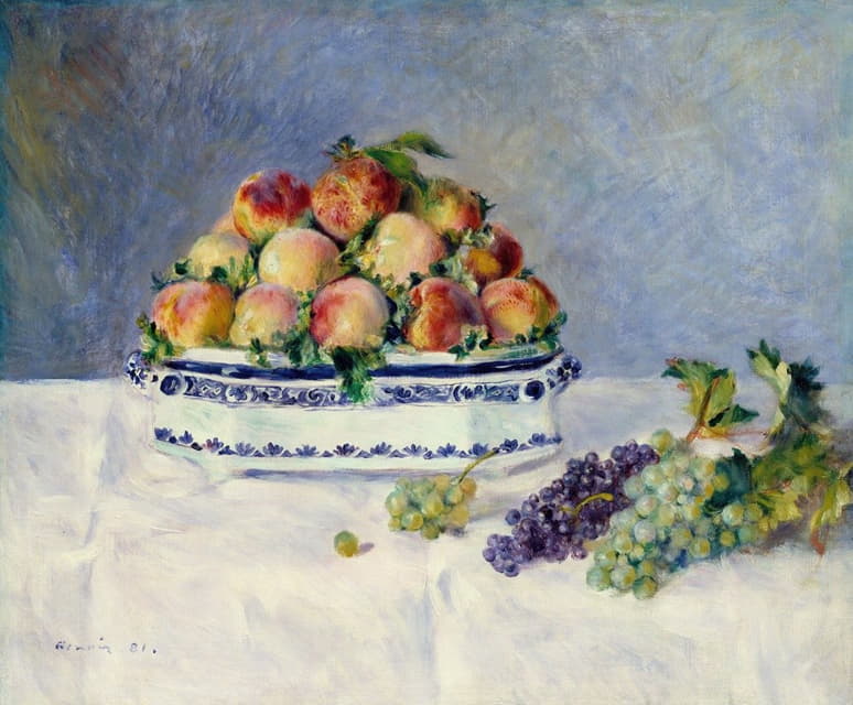 Pierre-Auguste Renoir - Still Life with Peaches and Grapes