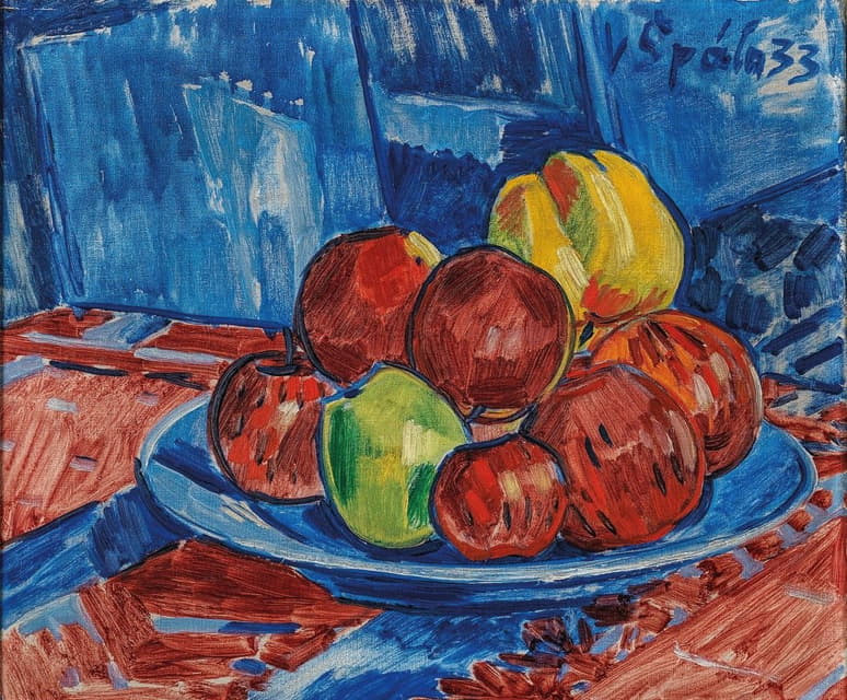 Václav Špála - Still Life With Fruits
