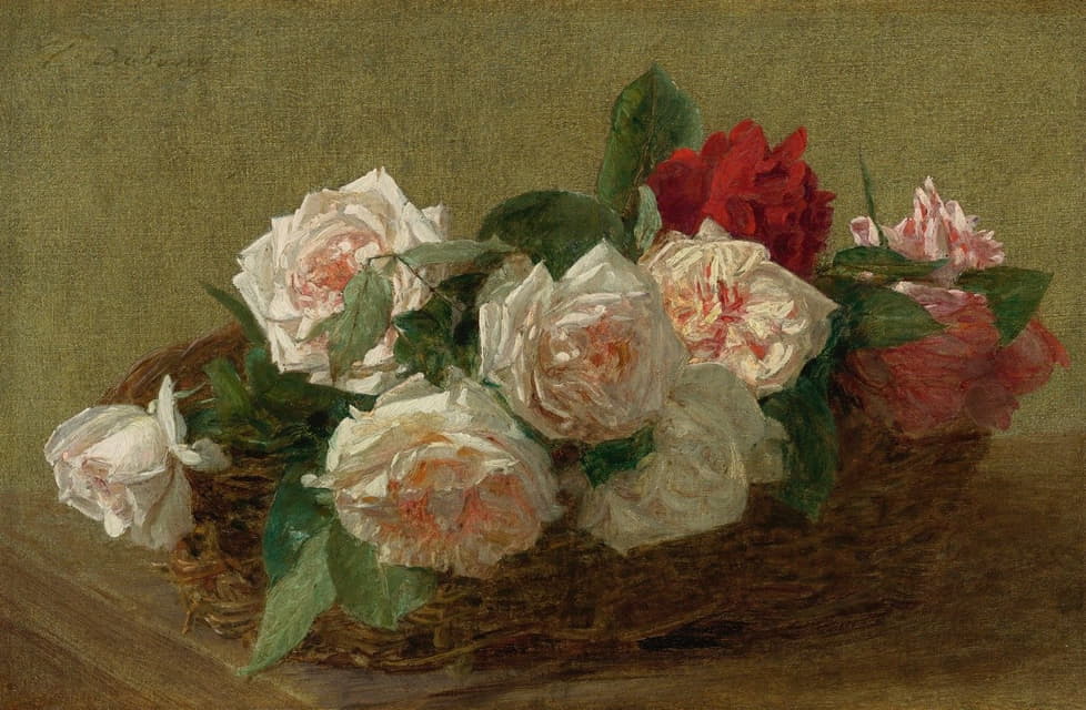 Victoria Fantin-Latour - Panier De Roses