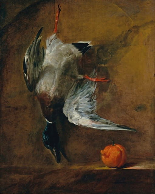 Jean-Baptiste-Siméon Chardin - A mallard and a bitter orange