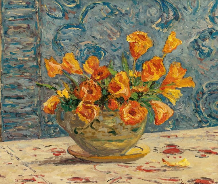 Maxime Maufra - Vase de fleurs