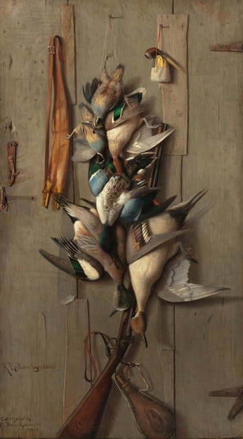 Richard La Barre Goodwin - Still Life with Game and Hunting Paraphernalia