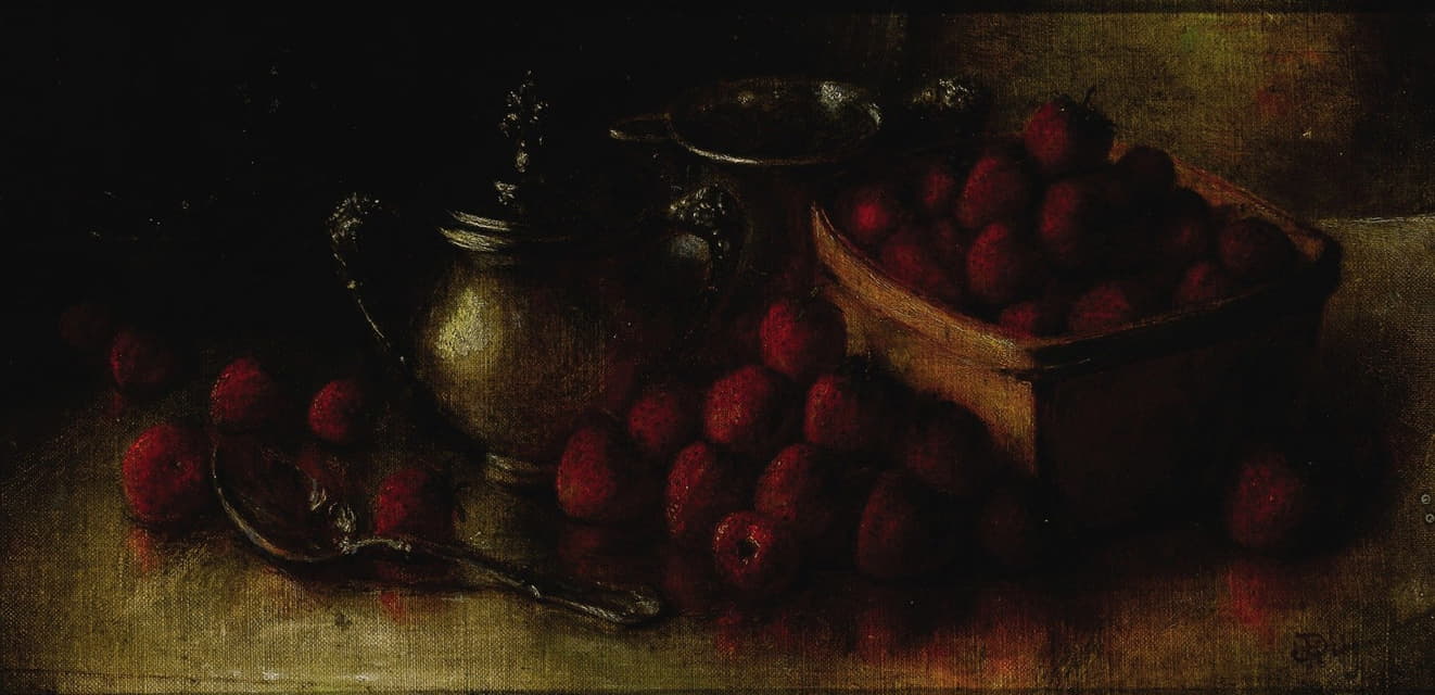 Joseph H. Dille - Still Life with Strawberries