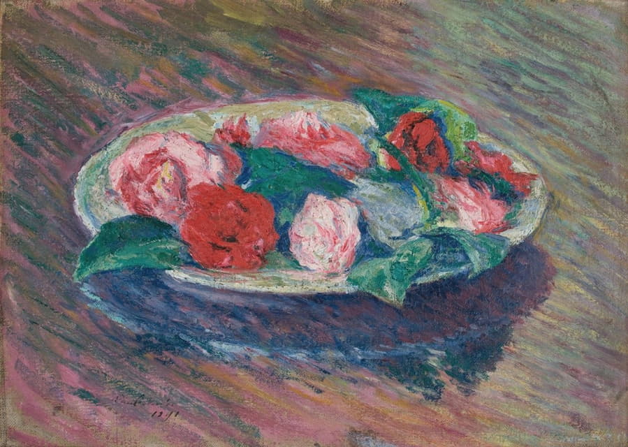 Józef Pankiewicz - Camellias in a Bowl