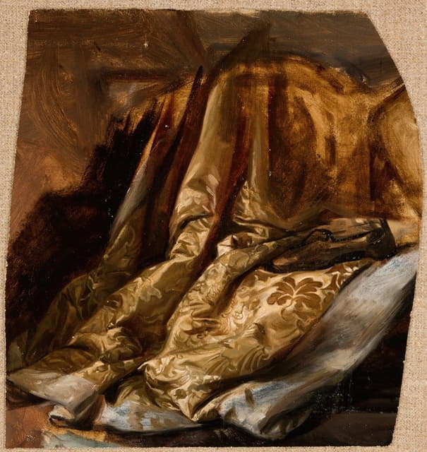 奎因床罩的碎片。习作对《巴巴拉·拉齐维之死》的研究