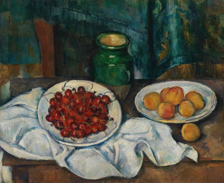 Paul Cézanne - Still Life With Cherries And Peaches