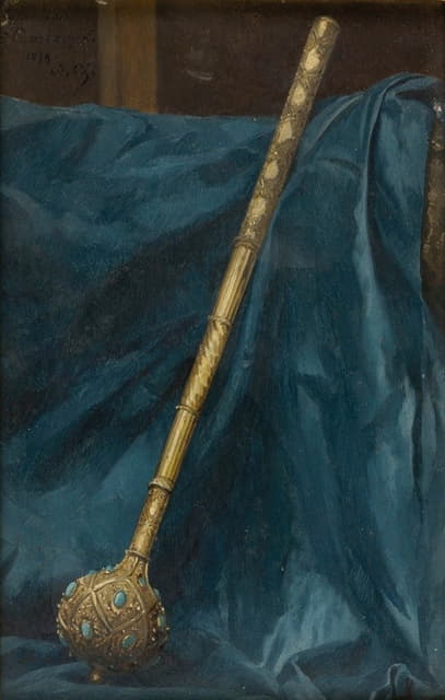 Stanisław von Chlebowski - Study of a Turkish Mace from the 17th C.