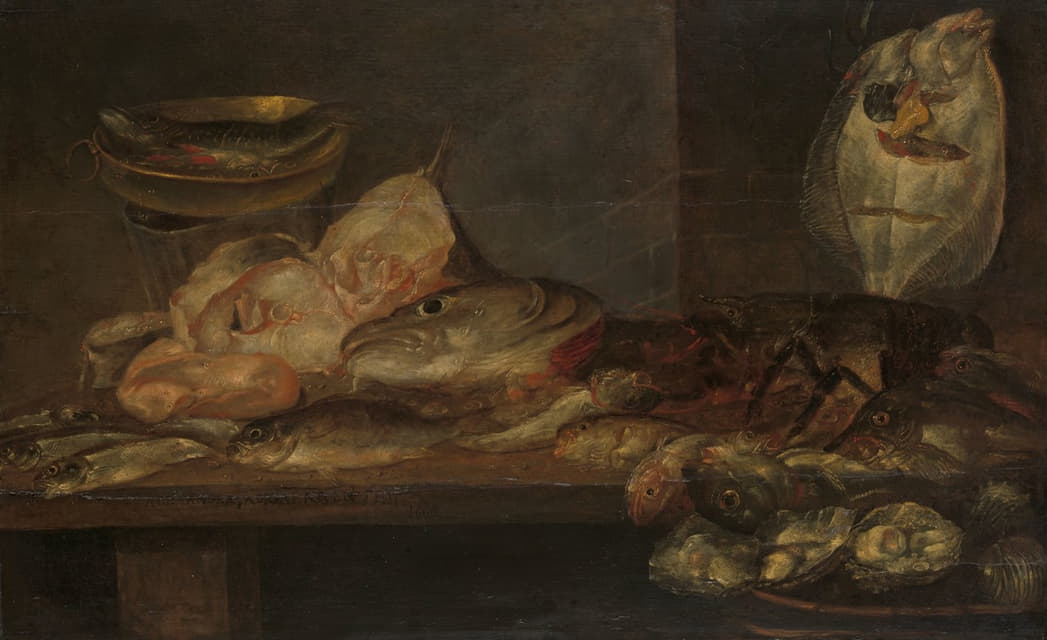 Alexander Adriaenssen - Still Life with Fish