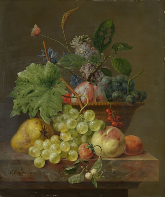 Anthony Oberman - Still Life with Fruit in a Terracotta Dish