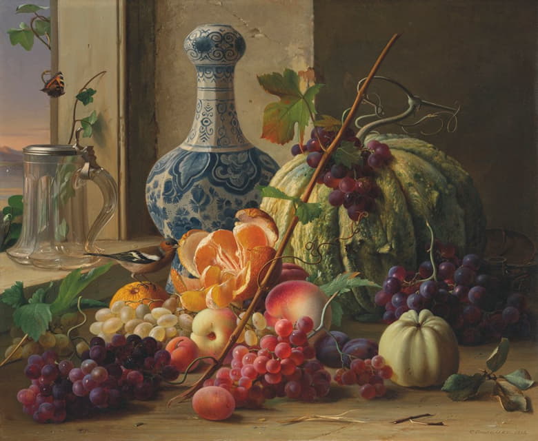 Carl Vilhelm Balsgaard - A still life of fruit