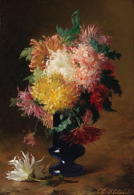 Charles Philipard - Asters in a Vase