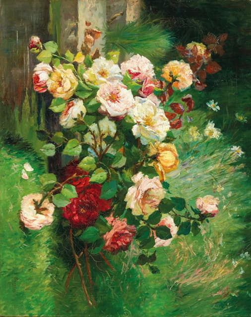 Eugène Henri Cauchois - Roses