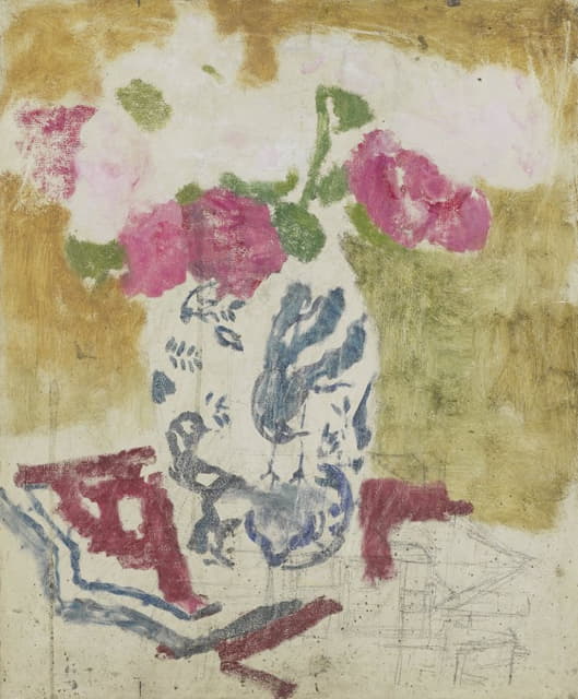 George Hendrik Breitner - Vase with Pink Flowers