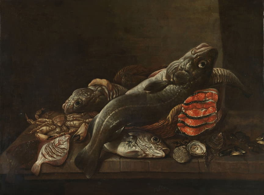 Isaac van Duynen - Still Life with Fish