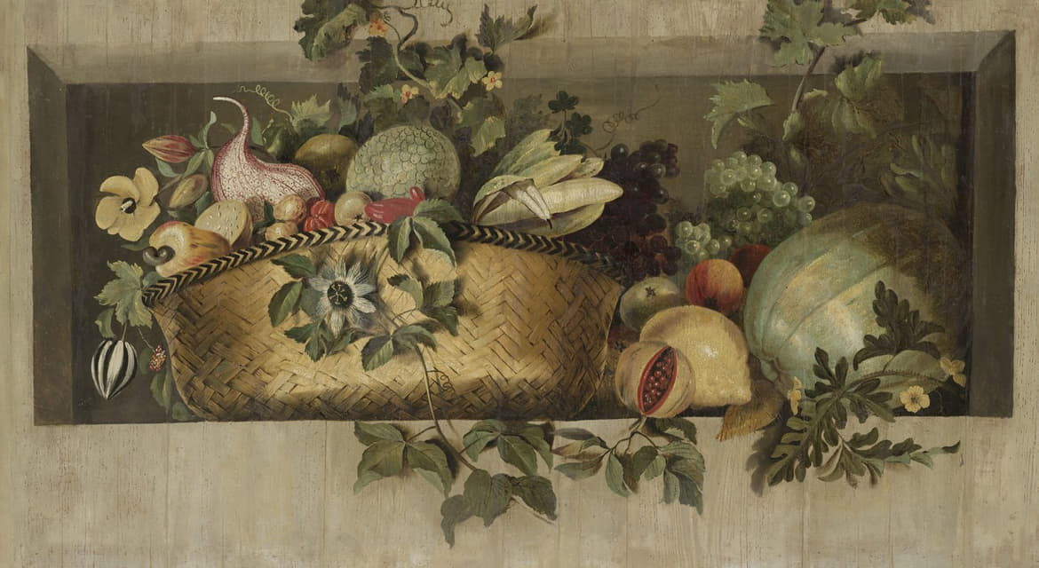 Jacob van Campen - Still Life with Fruit and Flower Garlands