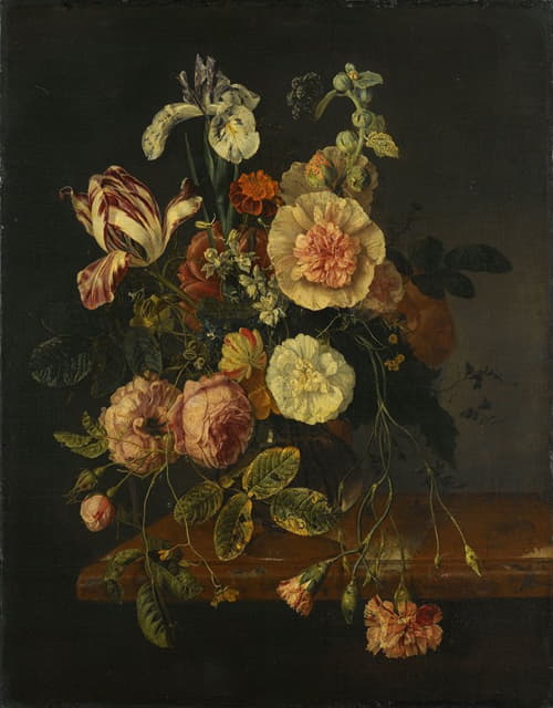 Jacob van Walscapelle - Still Life with Flowers