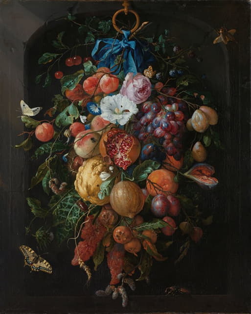 Jan Davidsz de Heem - Festoon of Fruit and Flowers