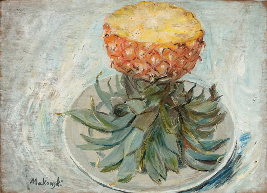Tadeusz Makowski - Pineapple on a plate