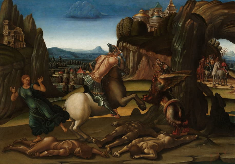 Workshop of Luca Signorelli - Saint George and the Dragon