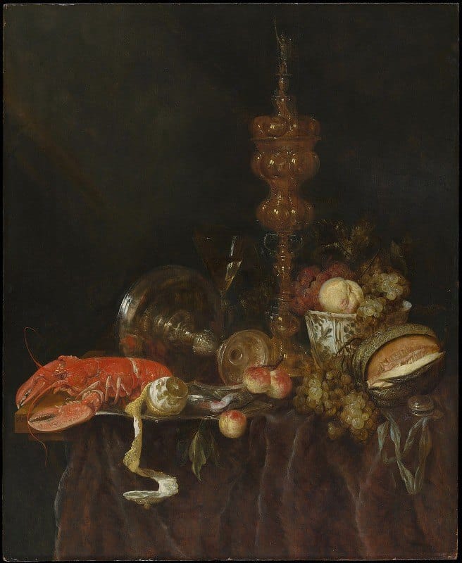 Abraham van Beyeren - Still Life with Lobster and Fruit