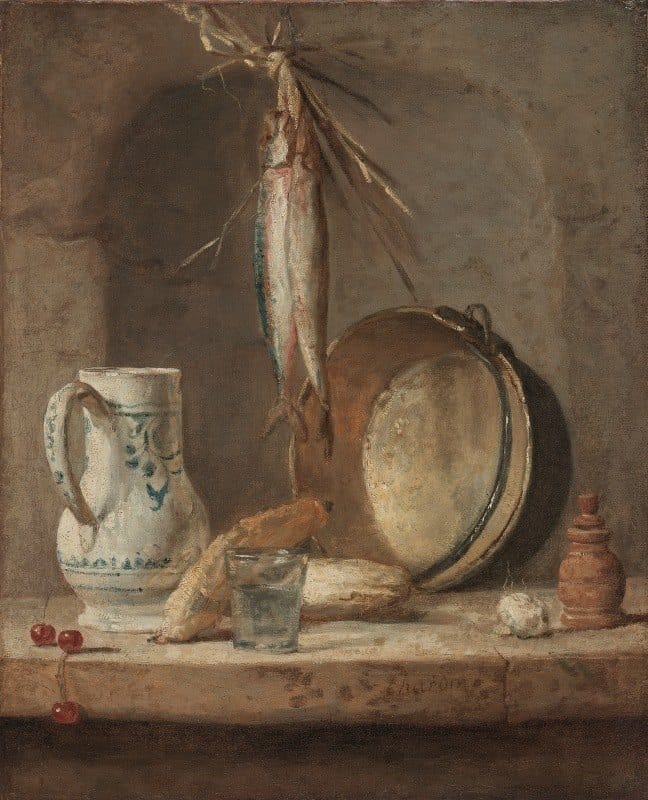 Jean-Baptiste-Siméon Chardin - Still Life with Herrings