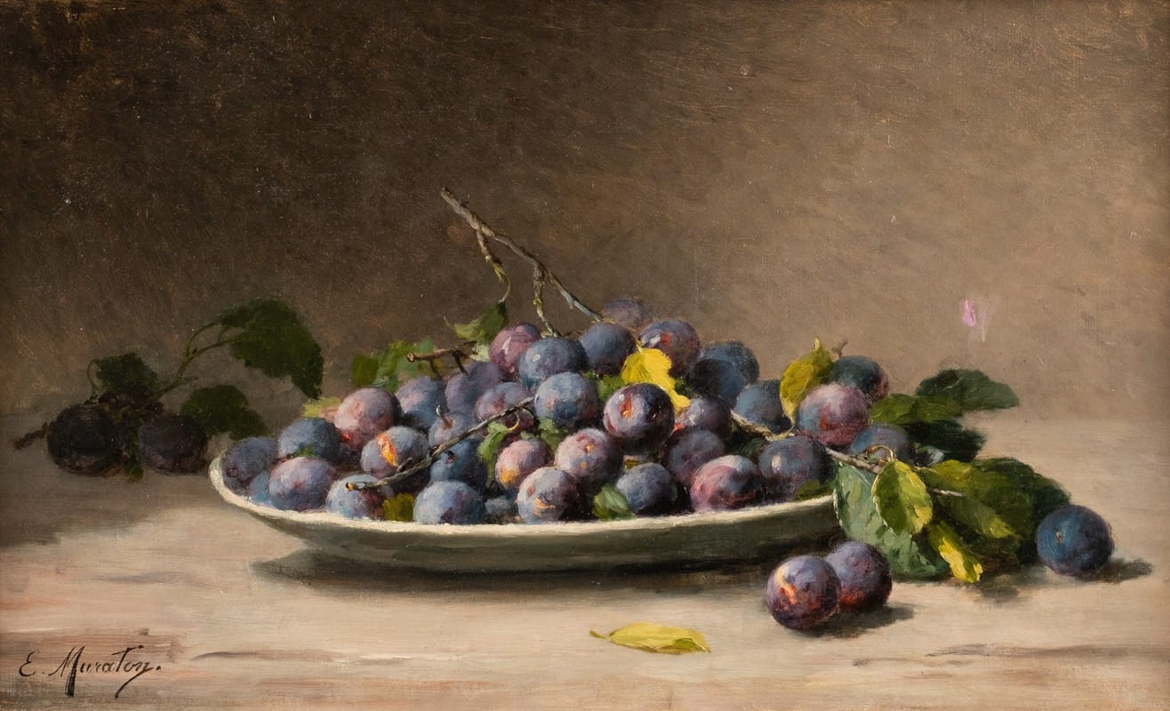 Euphémie Muraton - Still life with plums