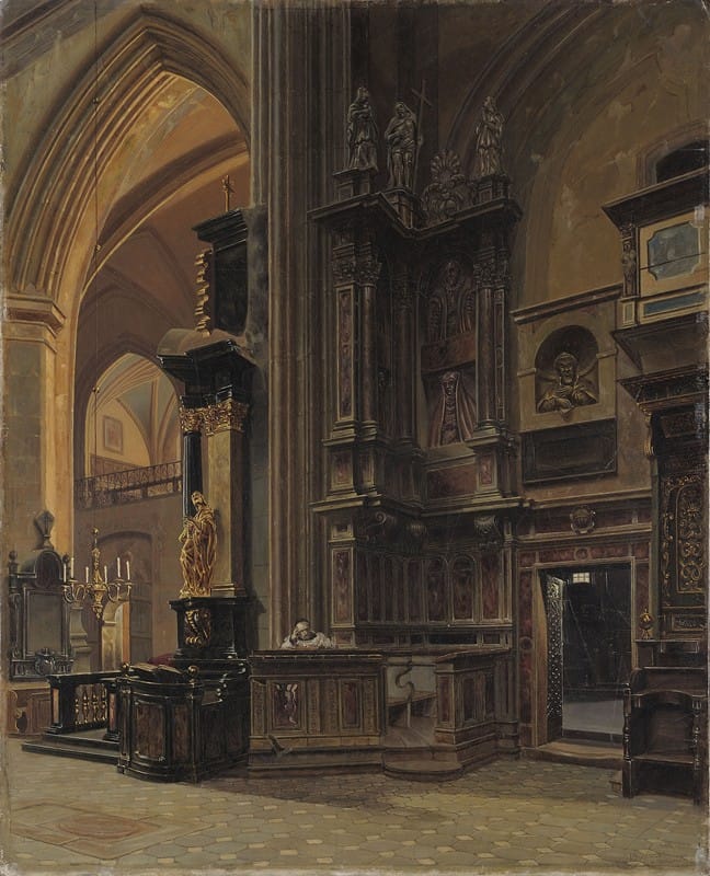 Aleksander Gryglewski - Interior of Saint Mary’s Basilica in Kraków