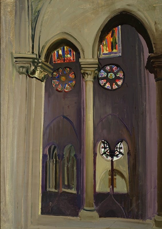 Konrad Krzyżanowski - Fragment of interior of the Notre-Dame cathedral in Paris
