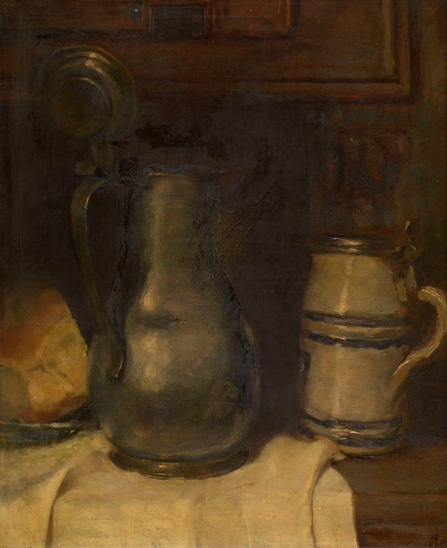 Paul Claes - Still Life with Pewter Jar