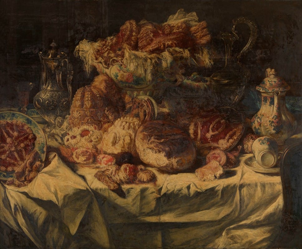 Willem Linnig II - Still Life with Pastries
