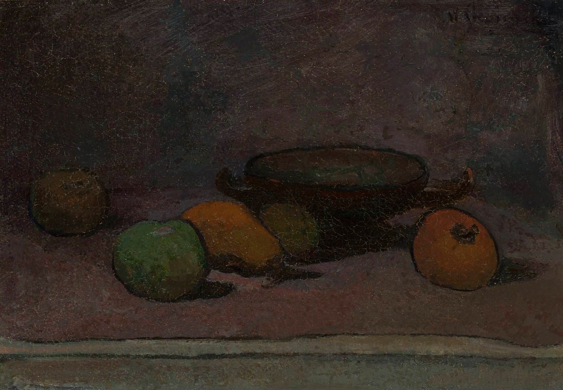 Władysław Ślewiński - Fruits and bowl