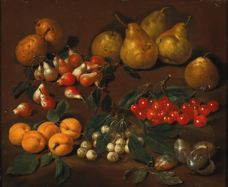 Bartolomeo Bimbi - Pears, apricots, cherries and plums
