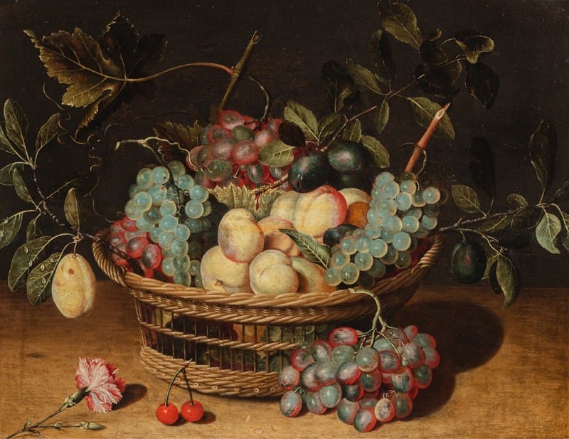 Isaak Soreau - Still life with grapes