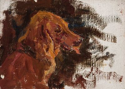 Maryino – study of dog’s head for the “Portrait of Prince Golitsyn”