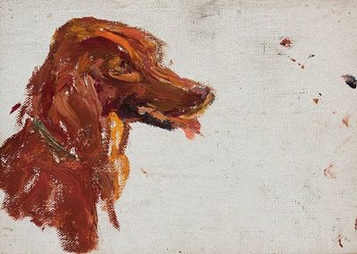 Study of the head of the dog of Prince Golitsyn. Maryino.