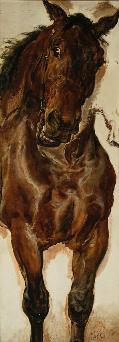 Study of a horse’s head for “Battle of Grunwald”
