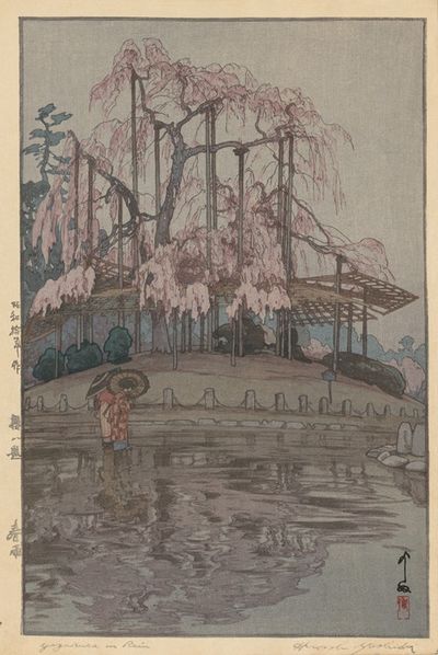 Eight Scenes of Cherry Blossoms; Spring Rain (Sakura hachidai; Harusame)