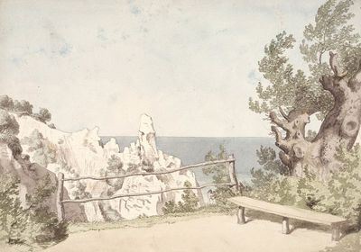 索默塔雷特的Møns Klint景观