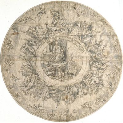 Design for an Ornamental Plate Showing the Triumph of Venice over the Turks