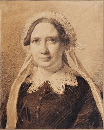 Frederikke Vilhemine Hage的肖像，出生于Faber