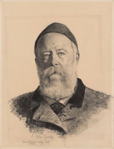 画家威廉·根茨，伊斯梅尔之父，来自柏林